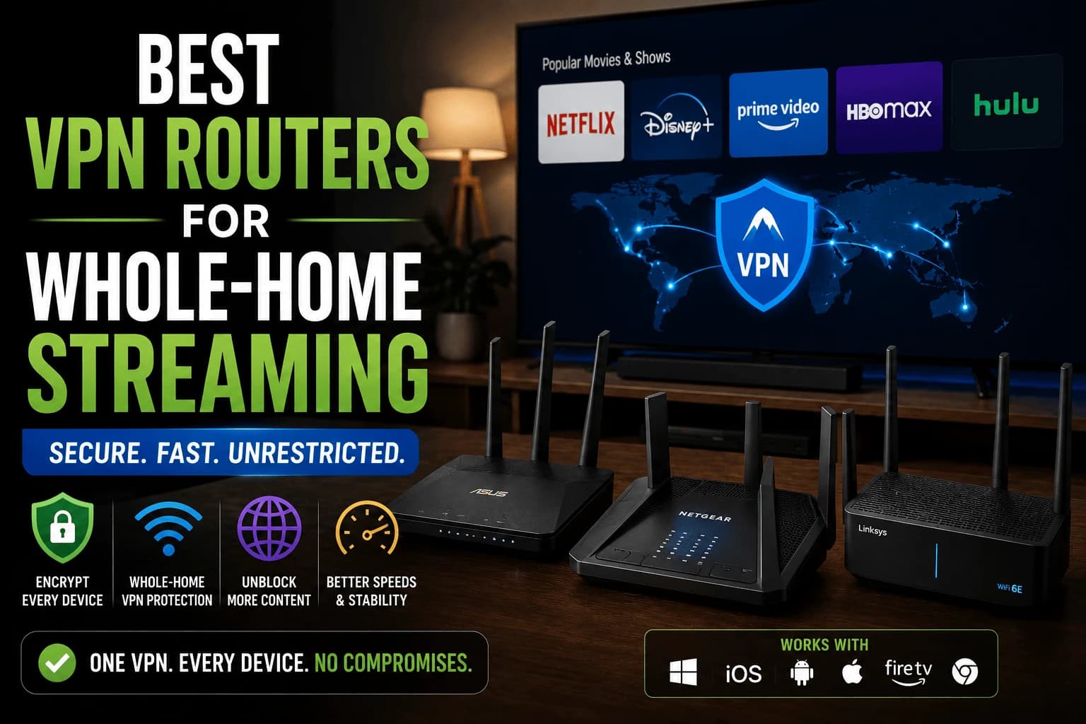 Best VPN Routers for Whole-Home Streaming in 2026