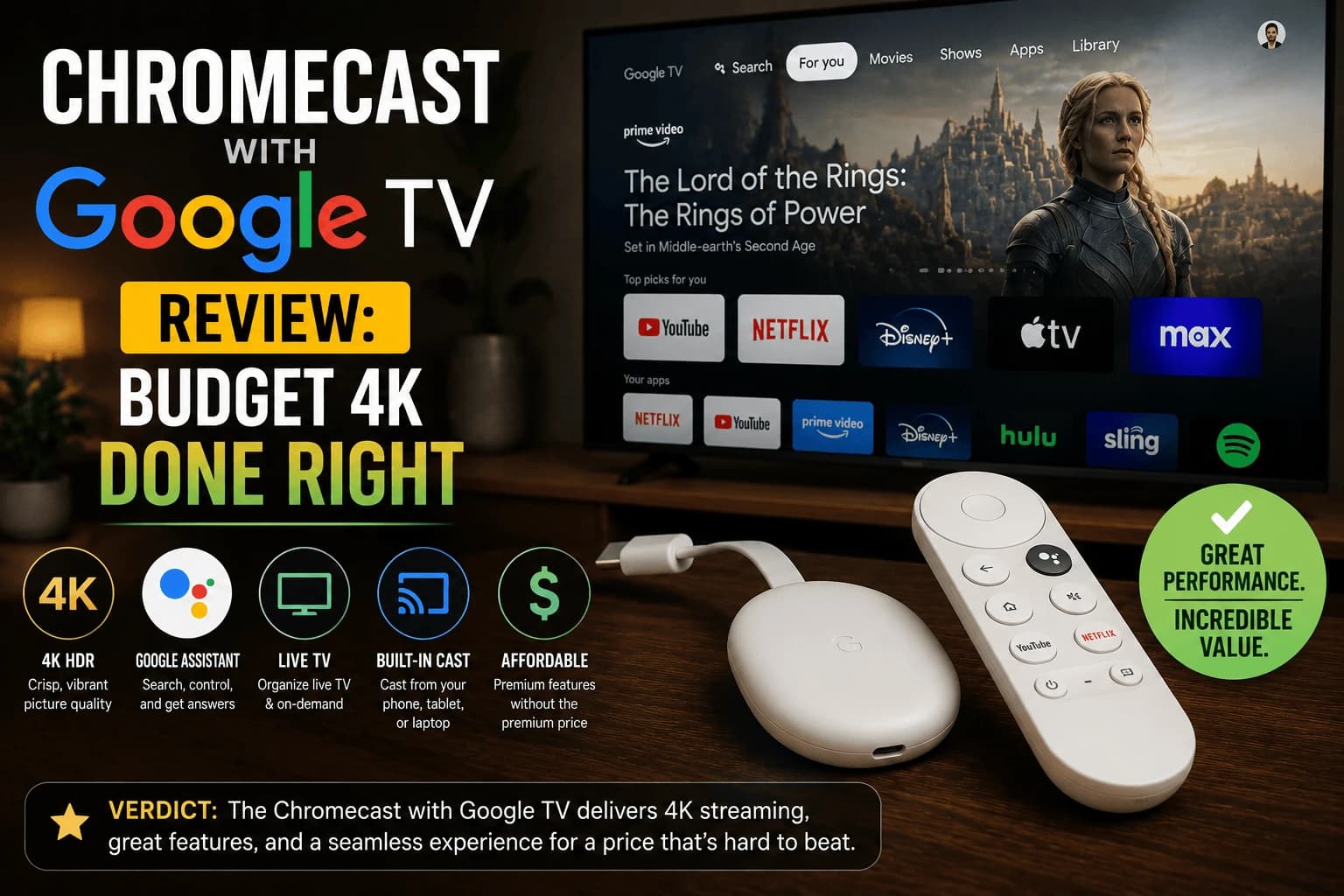 Chromecast with Google TV Review: Budget 4K Done Right