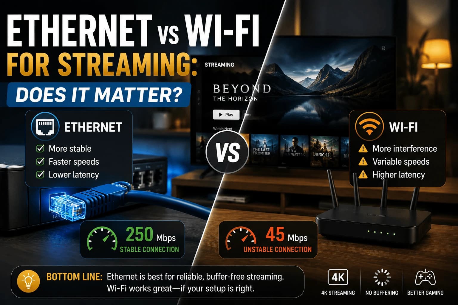 Ethernet vs Wi-Fi for Streaming: Does It Matter?