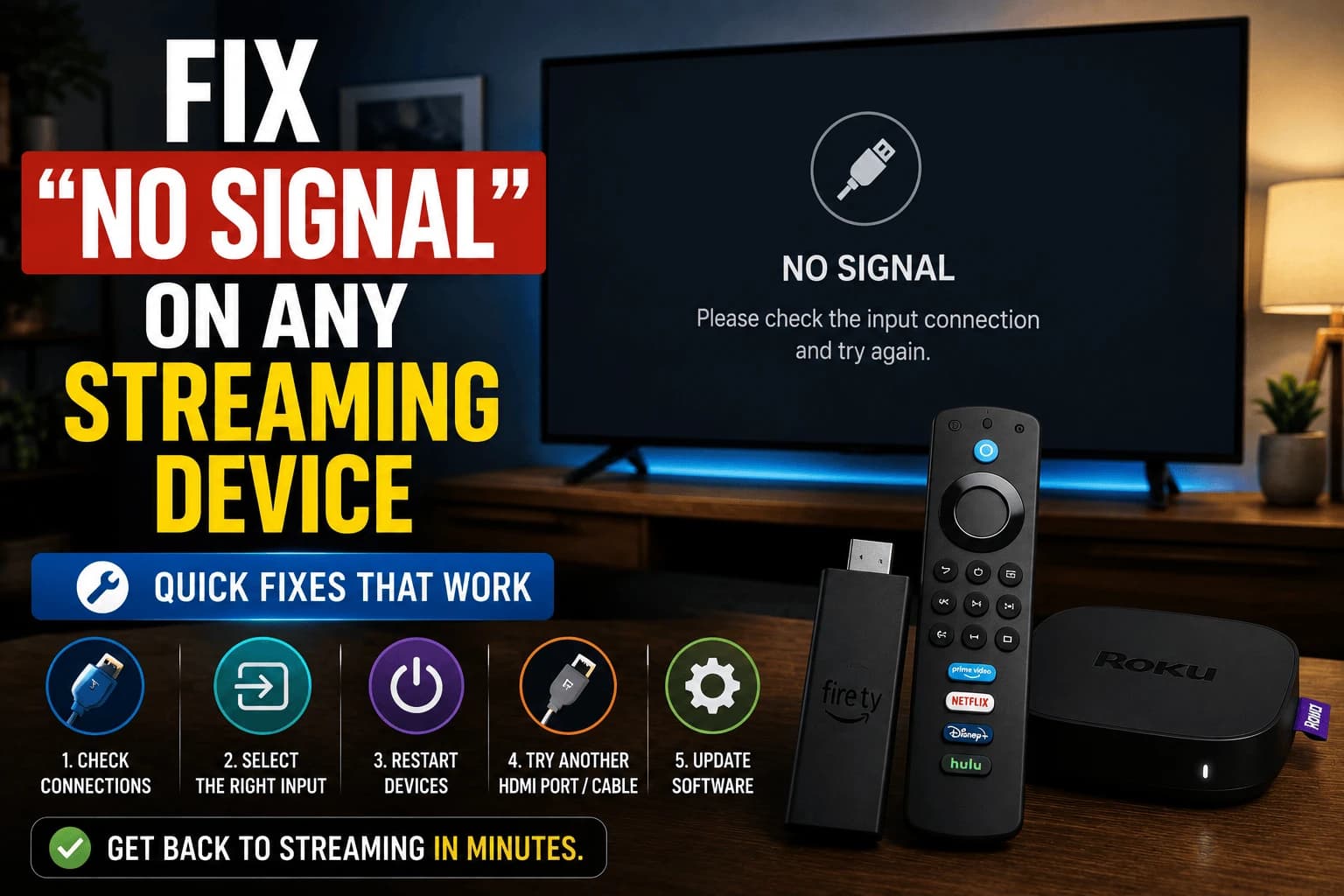 Fix "No Signal" on Any Streaming Device