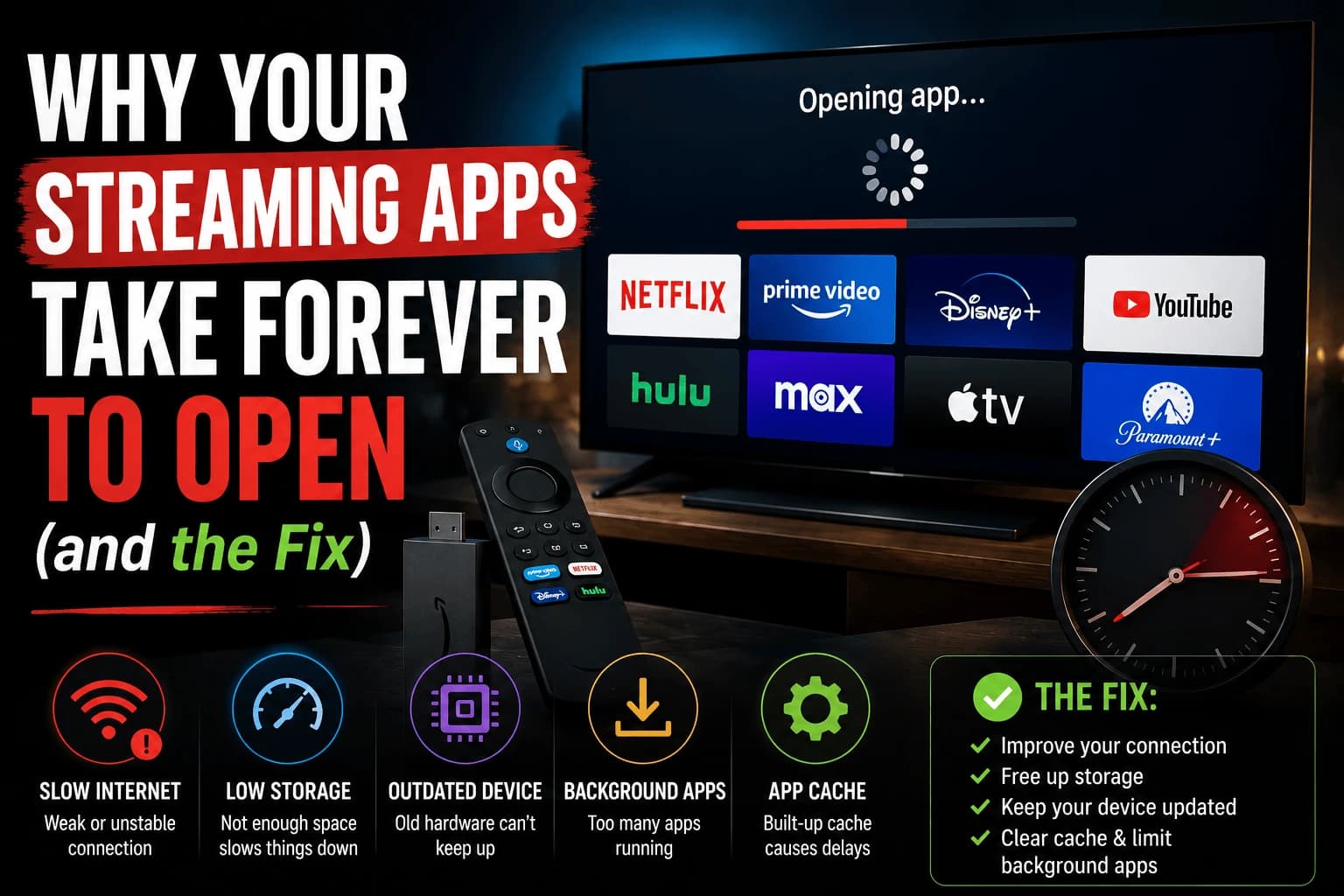 Why Your Streaming Apps Take Forever to Open (and the Fix)