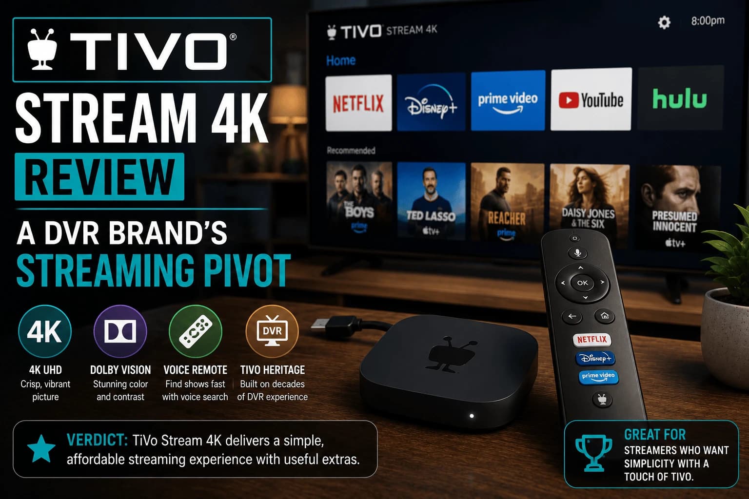 TiVo Stream 4K Review: A DVR Brand's Streaming Pivot
